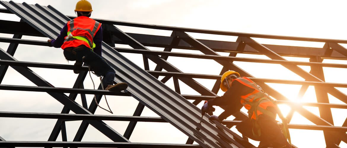 two roofers fit their roof